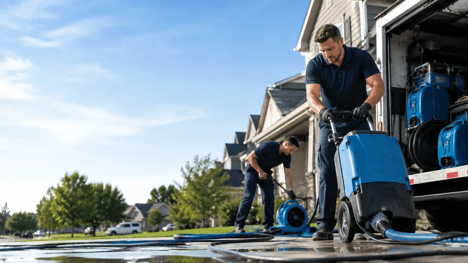 Dehumidification being performed in Walkersville, WV